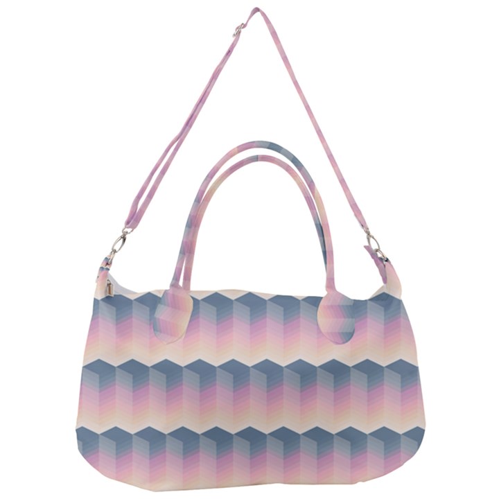 Seamless Pattern Background Block Pink Removal Strap Handbag