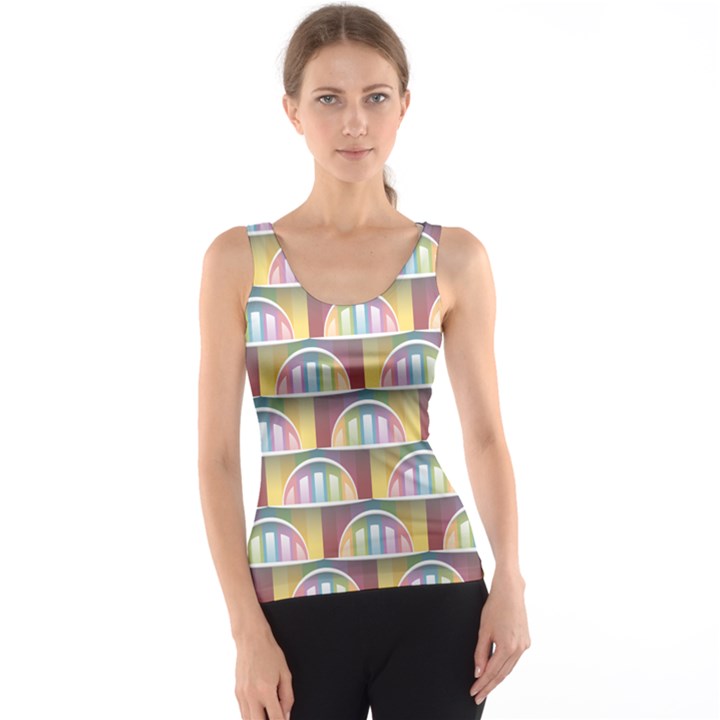 Seamless Pattern Background Abstract Tank Top