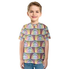 Seamless Pattern Background Abstract Kids  Sport Mesh Tee