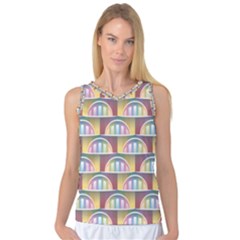 Seamless Pattern Background Abstract Women s Basketball Tank Top