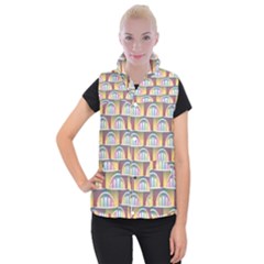 Seamless Pattern Background Abstract Women s Button Up Vest