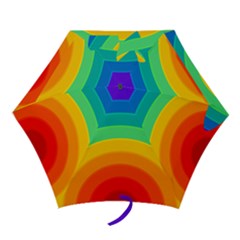 Rainbow Background Colorful Mini Folding Umbrellas