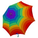 Rainbow Background Colorful Hook Handle Umbrellas (Large) View2