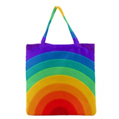 Rainbow Background Colorful Grocery Tote Bag