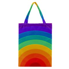 Rainbow Background Colorful Classic Tote Bag