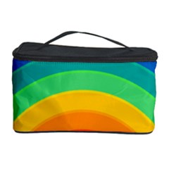 Rainbow Background Colorful Cosmetic Storage