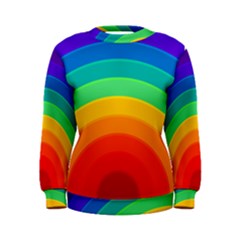 Rainbow Background Colorful Women s Sweatshirt