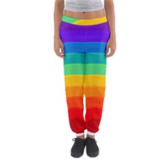 Rainbow Background Colorful Women s Jogger Sweatpants