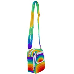 Rainbow Background Colorful Shoulder Strap Belt Bag by HermanTelo