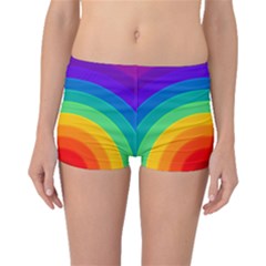 Rainbow Background Colorful Boyleg Bikini Bottoms