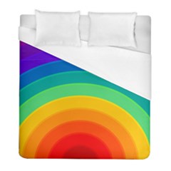 Rainbow Background Colorful Duvet Cover (full/ Double Size)