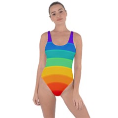 Rainbow Background Colorful Bring Sexy Back Swimsuit