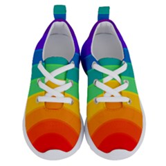 Rainbow Background Colorful Running Shoes