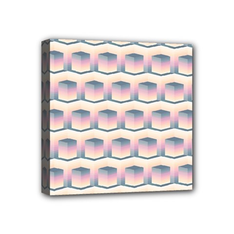 Seamless Pattern Background Cube Mini Canvas 4  X 4  (stretched)