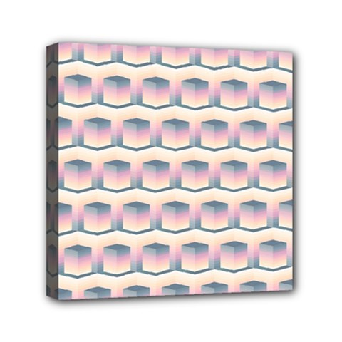 Seamless Pattern Background Cube Mini Canvas 6  X 6  (stretched)