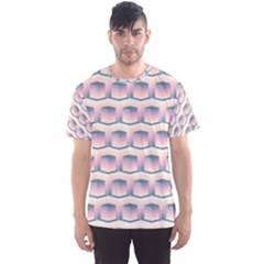 Seamless Pattern Background Cube Men s Sports Mesh Tee