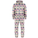 Seamless Pattern Background Cube Hooded Jumpsuit (Men)  View1