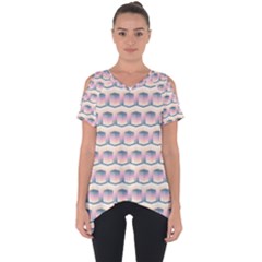 Seamless Pattern Background Cube Cut Out Side Drop Tee