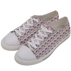 Seamless Pattern Background Cube Women s Low Top Canvas Sneakers