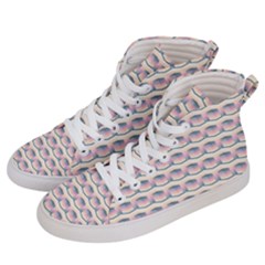 Seamless Pattern Background Cube Men s Hi-top Skate Sneakers