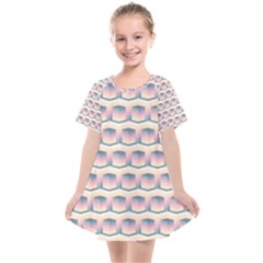 Seamless Pattern Background Cube Kids  Smock Dress