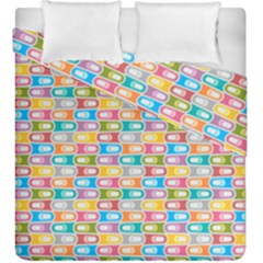 Seamless Pattern Background Abstract Rainbow Duvet Cover Double Side (king Size)