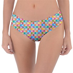 Seamless Pattern Background Abstract Rainbow Reversible Classic Bikini Bottoms