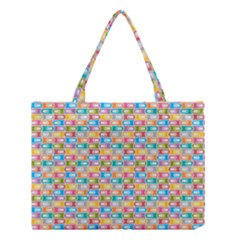 Seamless Pattern Background Abstract Rainbow Medium Tote Bag