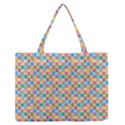 Seamless Pattern Background Abstract Rainbow Zipper Medium Tote Bag View1