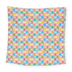 Seamless Pattern Background Abstract Rainbow Square Tapestry (large)