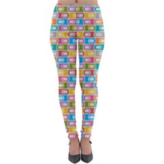 Seamless Pattern Background Abstract Rainbow Lightweight Velour Leggings by HermanTelo