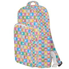 Seamless Pattern Background Abstract Rainbow Double Compartment Backpack by HermanTelo