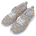 Seamless Pattern Background Abstract Rainbow Women s Velcro Strap Shoes View2