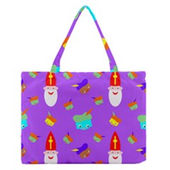 Saint Nicholas Zipper Medium Tote Bag by HermanTelo