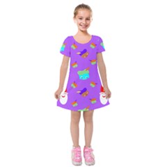 Saint Nicholas Kids  Short Sleeve Velvet Dress