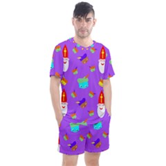 Saint Nicholas Men s Mesh Tee And Shorts Set