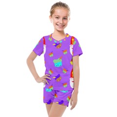 Saint Nicholas Kids  Mesh Tee And Shorts Set