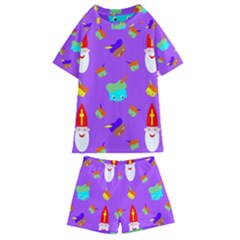 Saint Nicholas Kids  Swim Tee And Shorts Set