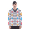 Seamless Pattern Background Abstract Circle Men s Hooded Windbreaker View1