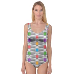 Seamless Pattern Background Abstract Circle Princess Tank Leotard 