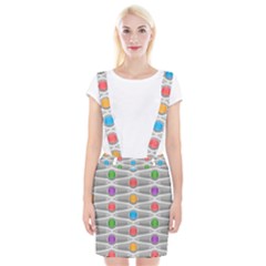 Seamless Pattern Background Abstract Circle Braces Suspender Skirt