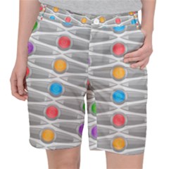 Seamless Pattern Background Abstract Circle Pocket Shorts by HermanTelo