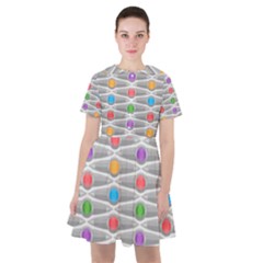 Seamless Pattern Background Abstract Circle Sailor Dress