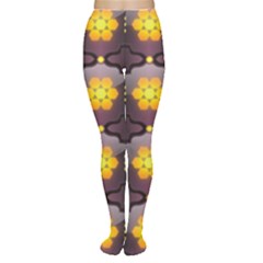 Pattern Background Yellow Bright Tights