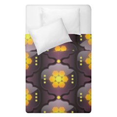 Pattern Background Yellow Bright Duvet Cover Double Side (single Size)