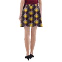 Pattern Background Yellow Bright A-Line Pocket Skirt View2