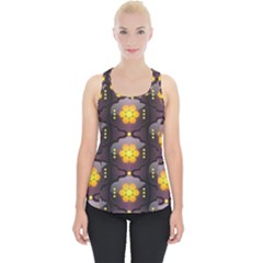 Pattern Background Yellow Bright Piece Up Tank Top