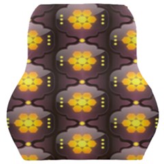 Pattern Background Yellow Bright Car Seat Back Cushion 