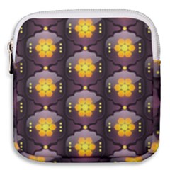 Pattern Background Yellow Bright Mini Square Pouch by HermanTelo