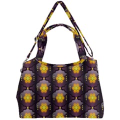 Pattern Background Yellow Bright Double Compartment Shoulder Bag